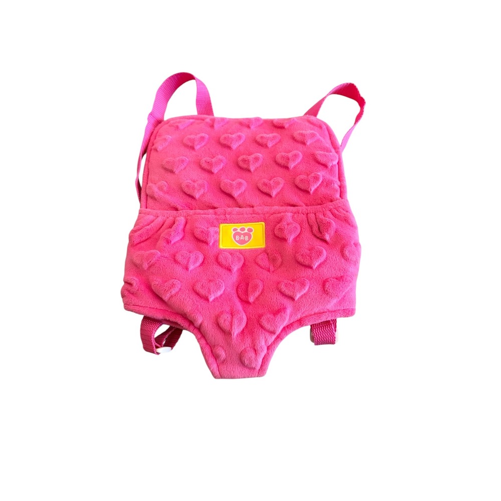 "4 for $20 Mix&Match" Build-A-Bear Workshop‎ Pink Plush Doll Carrier Backpack